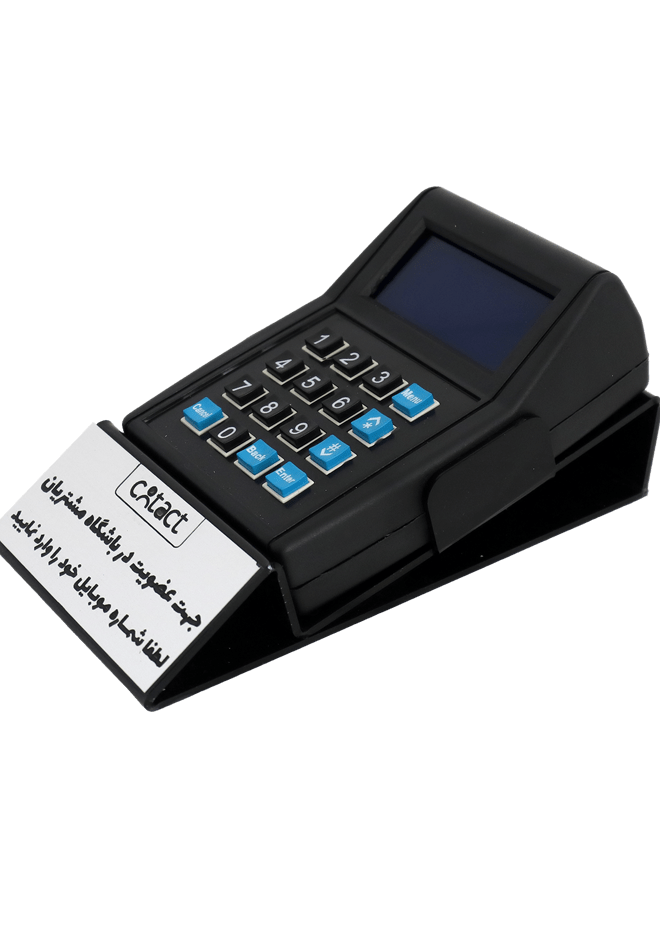 دستگاه ذخیره شماره کانتکت مشکی با پایه رومیزی