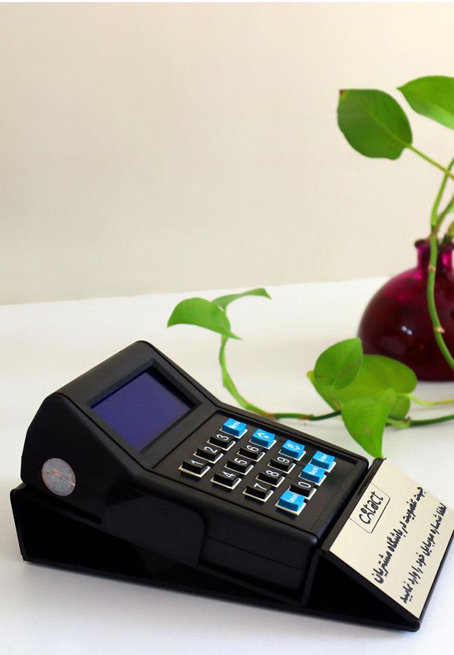 دستگاه ذخیره شماره کانتکت مشکی با پایه رومیزی