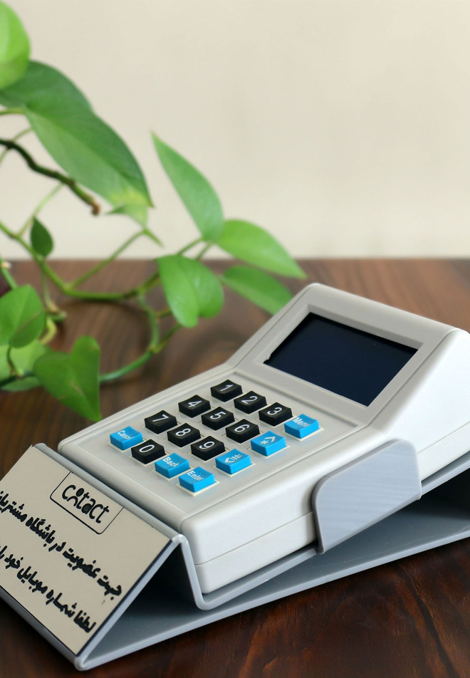  دستگاه ذخیره شماره کانتکت طوسی با پایه رومیزی