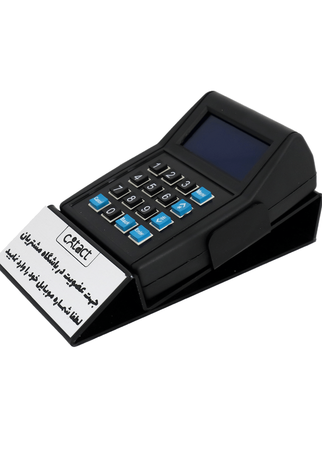 دستگاه ذخیره شماره کانتکت مشکی با پایه رومیزی